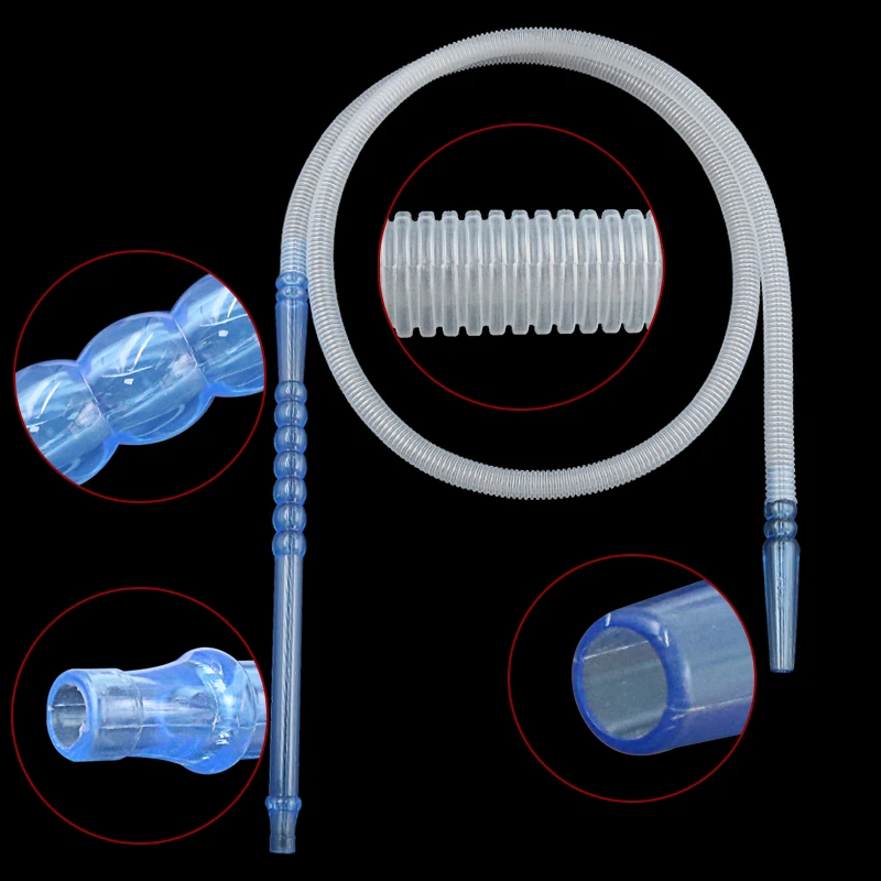 Hookah Chicha Shisha Hose Plastic Connector Smoking Pipe 1PC 1.9M Long Accessories For Hookah Plastic Water Pipe Nargile Tobacco