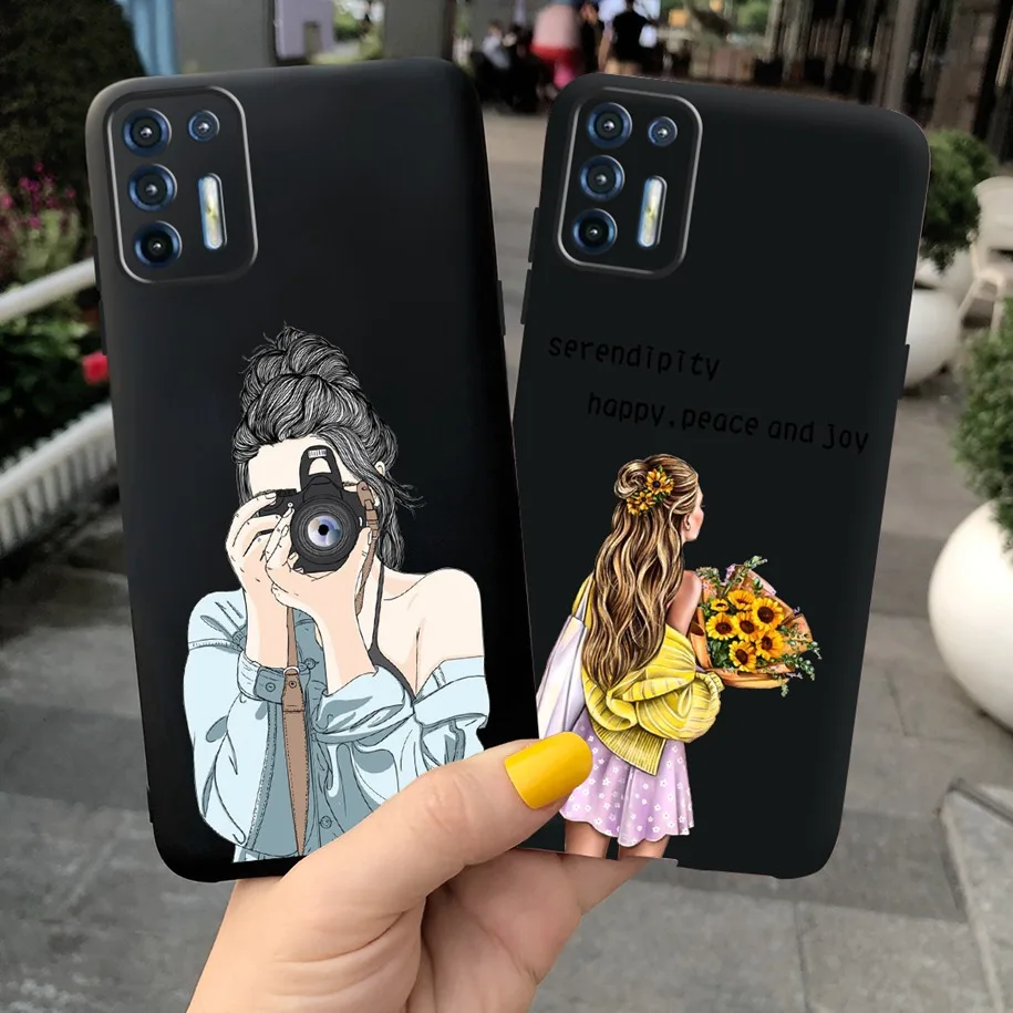 Fashion Love Heart Soft Silicone TPU Phone Case for Motorola Moto G9 Plus