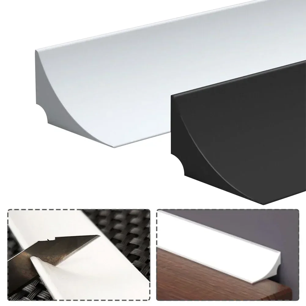 Water Barrier Bendable Silicone Waterstop Strip Kitchen Countertop Retaining Barrier Dry&Wet Separation Door Sealing Strip 1PC