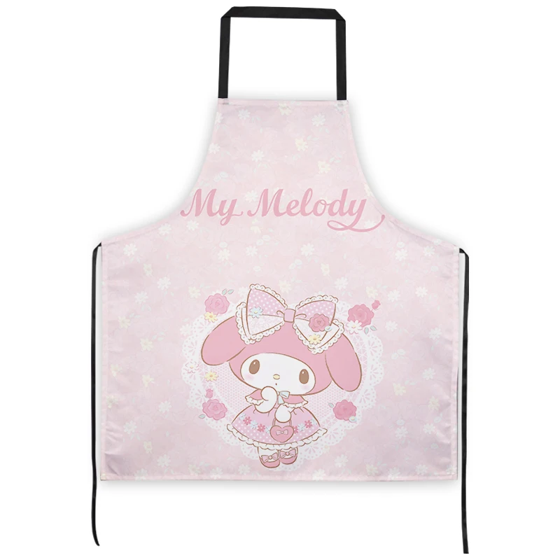 

Кухонный Фартук Sanrio My Melody для домашнего приготовления пищи для мужчин и женщин маслостойкий водонепроницаемый Пояс Для Взрослых Модный кофейный фартук для кухни