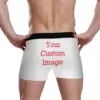 Underwear Men Boxer Men's Panties Customizing images Grade Antibacterial Pure Breathable Boxershorts Calzoncillos Calecon Homme 3