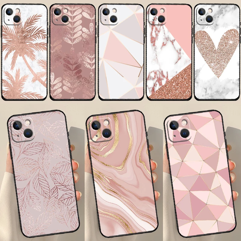 Cover Love Rose Gold Style Per Iphone 12 11 13 14 15 Pro Max 12 Mini 7 8 Plus X Xr Xs Max Se 2020 Custodia Per Telefono