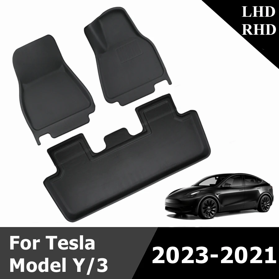 Tesla model y fußmatten 2023 kofferraum matte fracht liner modell 3 boden  matte zubehör auf ali express