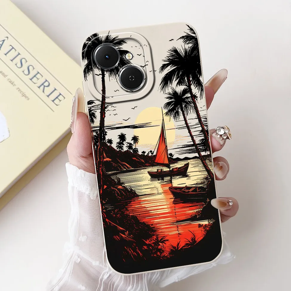 Silicone Luxury Fashion Love Painted Shockproof Phone Case Bumper