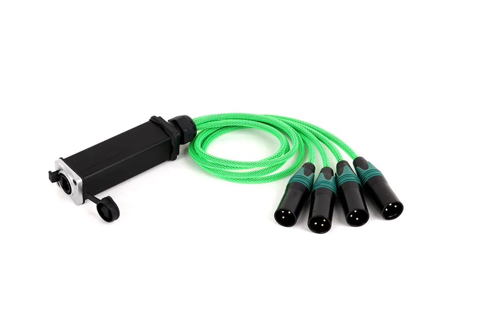 Paar Audio-Schlange 4-Kanal xlr 3-poliger Multi-Netzwerk-Ausbruch für Bühnen klang beleuchtung und Aufnahme studio, rj45 bis xlr Schlange – Detail 16