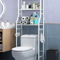 Bathroom Toilet Storage Rack Floor to Floor Toilet Rack Washroom Punching Free Washing Machine Basin Storage Rack 1
