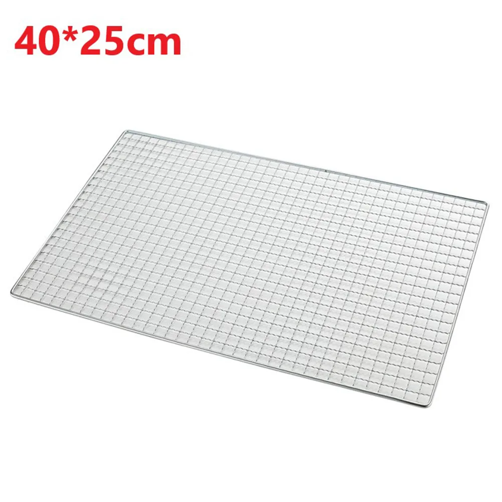 Grade De Churrasqueira De Aço Inoxidável, BBQ Grate Mesh, Rede De Grade Japonesa, Rede Coreana, Suprimentos De Cozinha, Ferramentas De Piquenique Ao Ar Livre, 1Pc