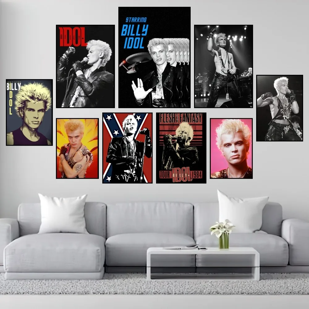 Постер рок-певица Билли идол, печать, Настенная картина, спальня, гостиная, украшение, офис, дом