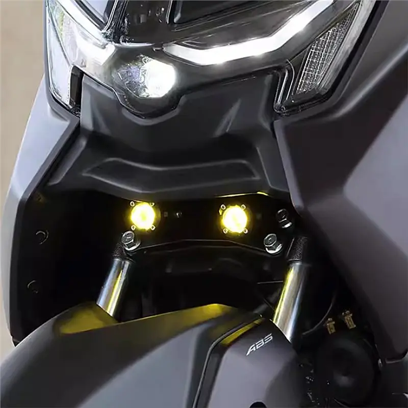 오토바이 전면 LED 주행등 스포트라이트 홀더 안개등 장착 브래킷 NMAX 155 125 NMAX155 V3 2025-2026-ABQA용