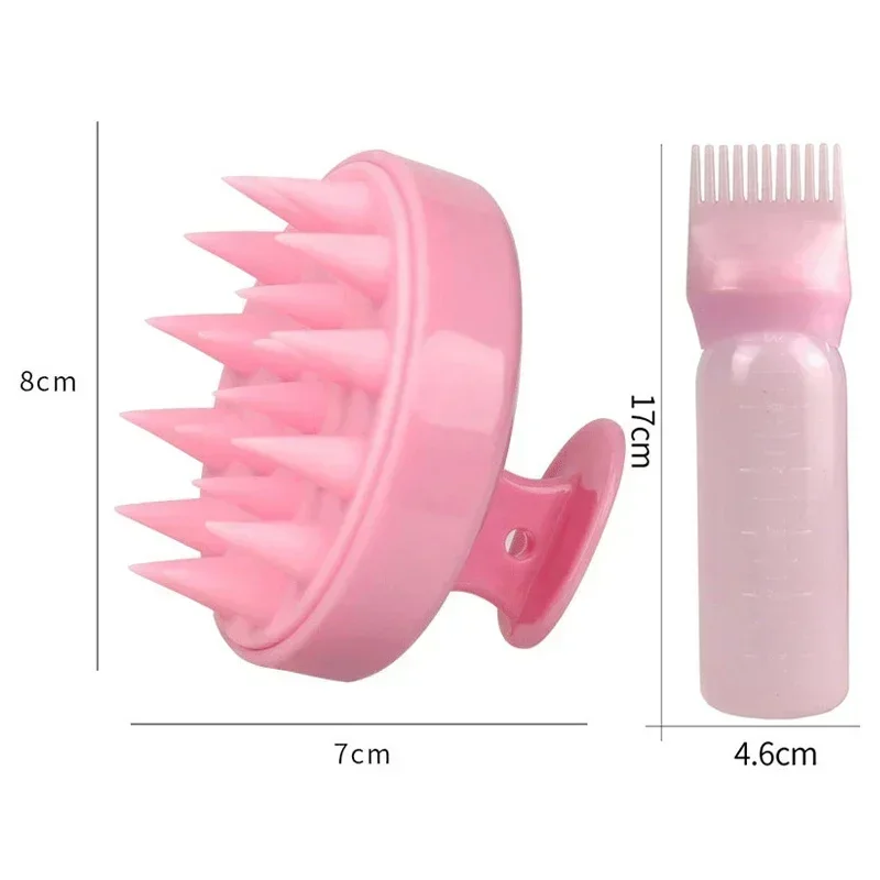 Hair Oil Applicator Bottle 1-4pcs Hair Oil Dispenser Bottle Root Comb Applicator For Hair Oil Reusable Scalp Massager Shampoo Brush Dye Tool hair dye applicator bottle