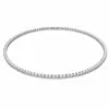 Andara 925 Sterling Silver Necklace Zircon Chain Necklace Women Fashion Simple Engagement Wedding Charm Jewelry 4mm 45cm 1