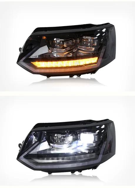 Car Accessories For Vw Transporter Caravelle Multivan Led Headlights  15-19year Full Led Car Styling Moving Tunning Signal - Car Headlight  Assembly - AliExpress