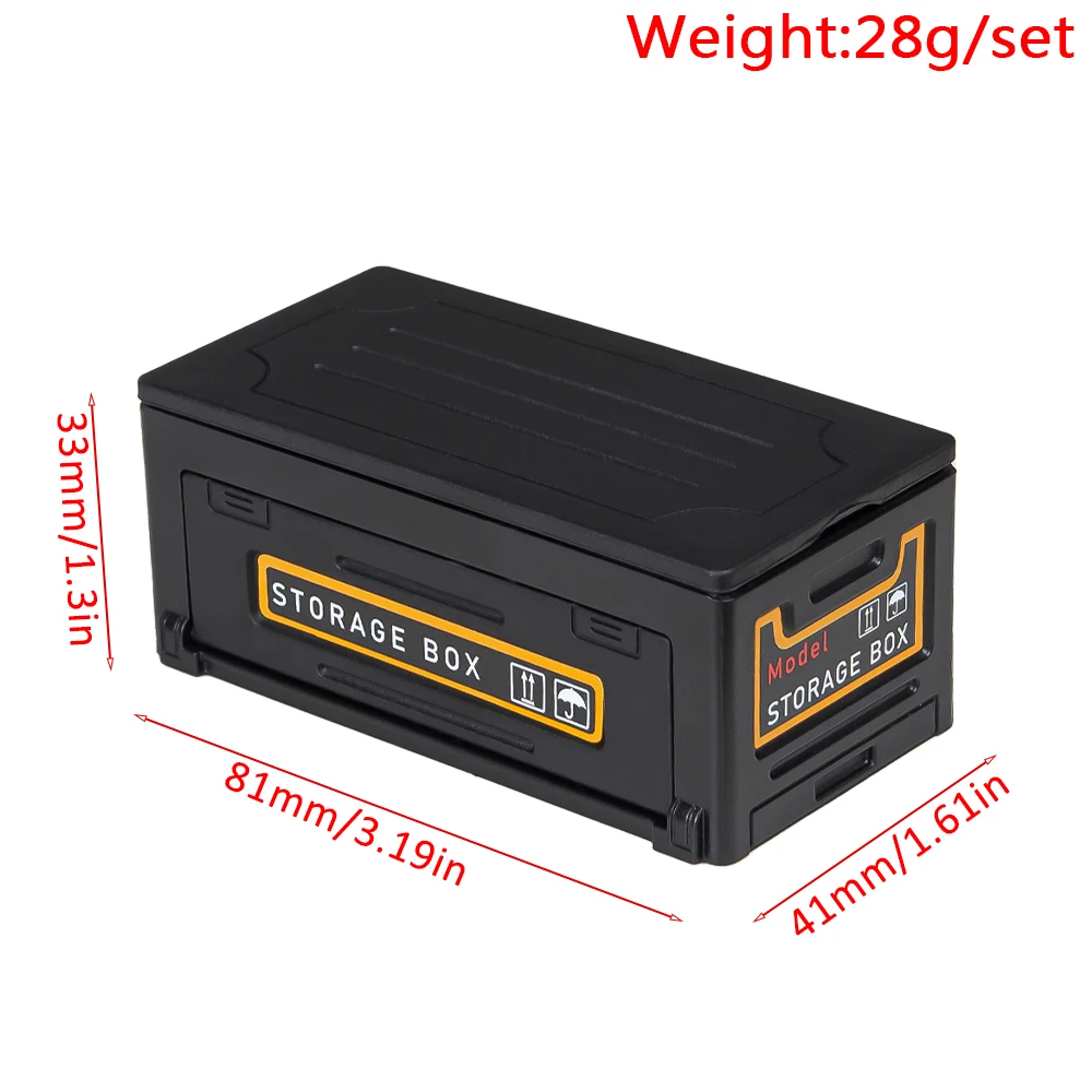 Plastic Luggage Storage Box Decoration Tool Box For 1/10 Rc Crawler Axial Scx10 90046 Traxxas Trx4 Trx6 Redcat Rgt Yikong Rc4wd