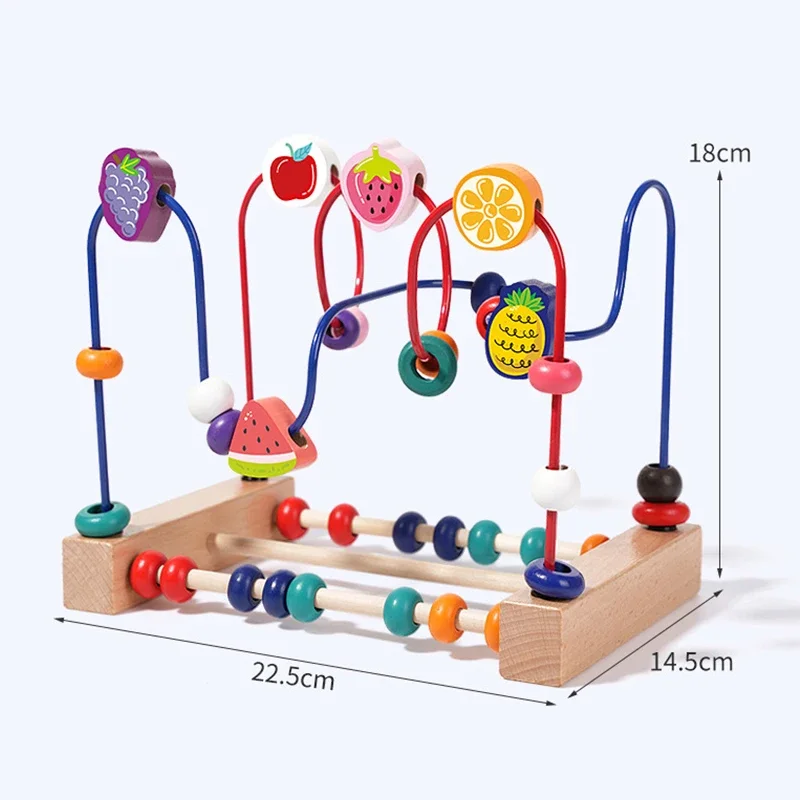 Montessori Wooden Bead Maze Toy 6