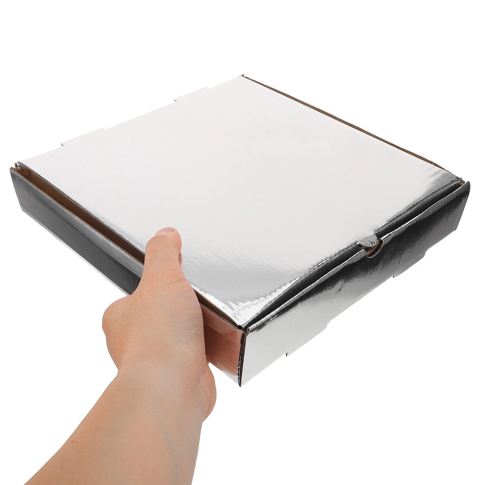 10Pcs Thicken Paper Pizza Boxes Restaurant Takeaway Containers Disposable Food Packaging Case Storage Box For Container