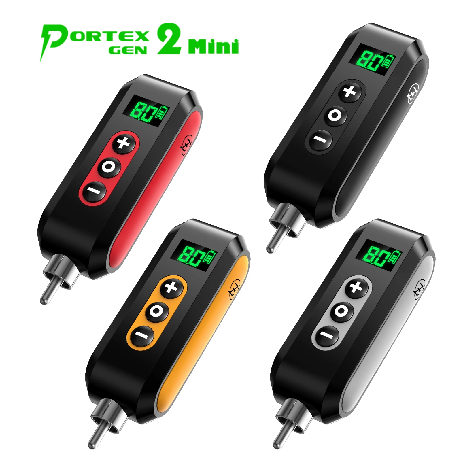 Portex Gen2 Mini Battery Pack Wireless Battery Tattoo Power Supply Adapter RCA Rechargeable Led Digital Display Power Supply