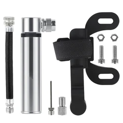 Compact Hand Air Pump for Bicycle Tires - Ultimate Mini Bike Pump for Cyclists (Silvery)