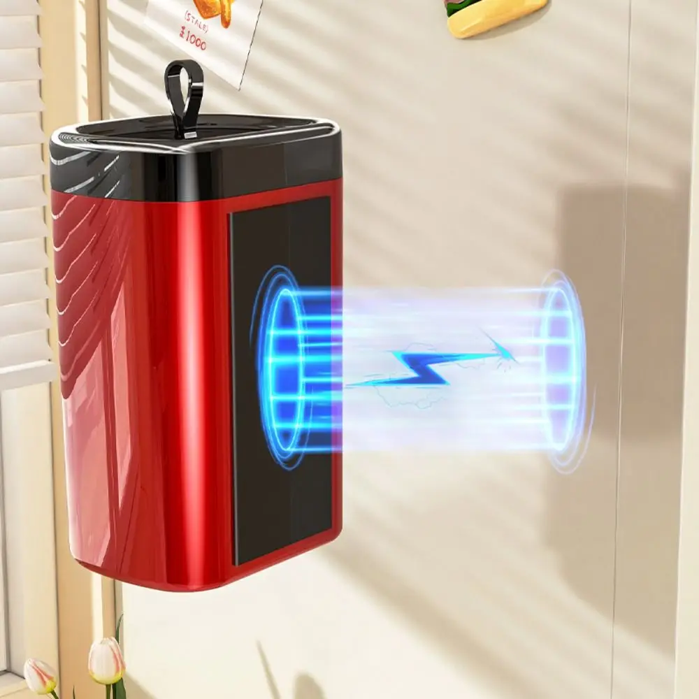 Removable Magnetic Tissue Box Widen Paper Outlet Reusable Hanging Paper Dispenser Space-Saving with Small Handle