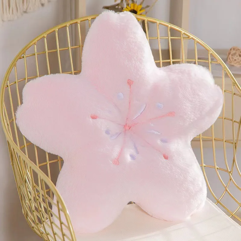 Cherry Blossom Throw Pillow Cute Flower Soft Sofa Cushion Back Support for Couch Office Home Decoration 2