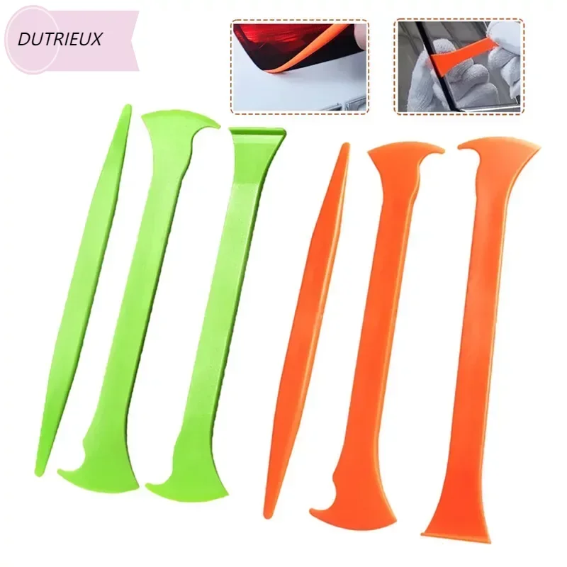 

3Pcs Vinyl Car Wrap Tool Micro Stick Squeegee Window Tinting Kit Corner Scraper Curves Slot Tucking Tools Gap Film Cutter