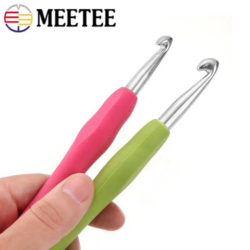 4/13Pc 2-10mm Crochet Hook Set Knitting Needle Tools Soft Handle