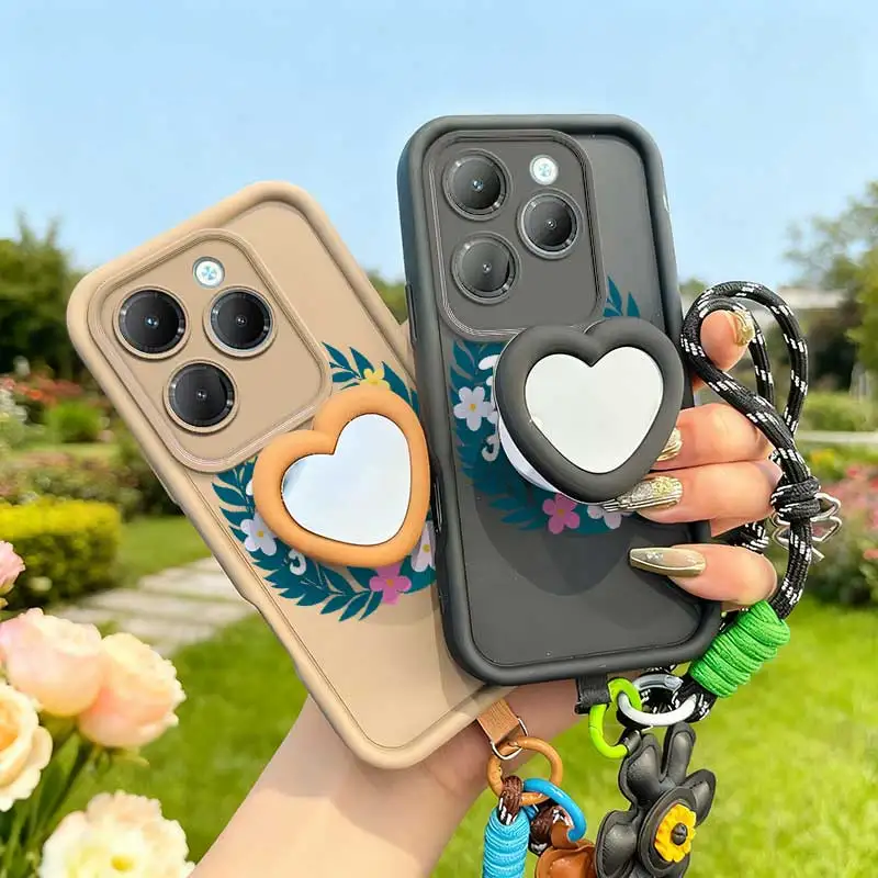 Colorful Garland Phone Case Set with Lanyard and Craft Embellishments - 3 Piece Bundle