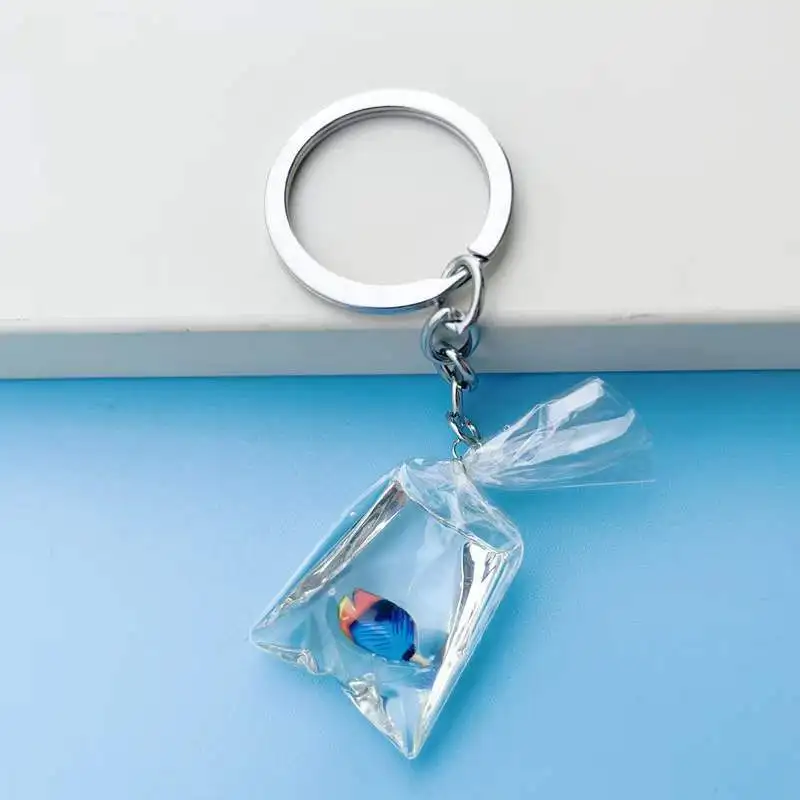 Fish Bag Charm - Porte-Clés Poisson Élégant Et Raffiné, Accessoire Sac à Main Tendance, Décoration Charmante Pour Clés Et Sacs