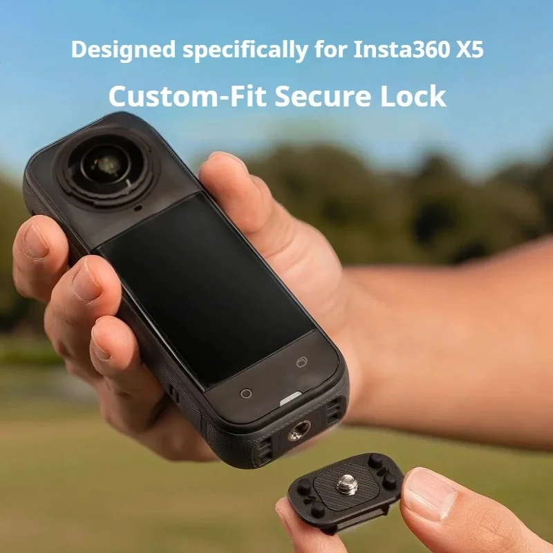 FALCAM F22 Insta360 X5용 퀵 설치 보드, 파노라마 스포츠 카메라 스키 윙 장착 비행 촬영 전용