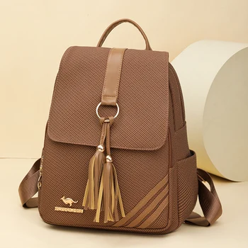 Zaino da donna di tendenza della moda 2025 Zaino da donna in morbida pelle di grande capacità Borsa a tracolla impermeabile Borsa di design famoso