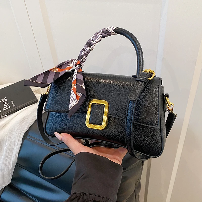 Elegante weibliche quadratische Einkaufstasche 2025, modische neue hochwertige PU-Leder-Damen-Designer-Handtasche, Reise-Schulter-Umhängetasche