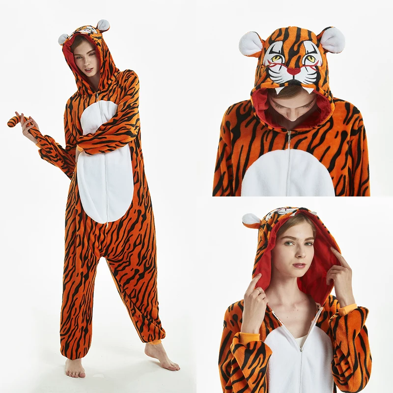 Adult Pajamas Kigurumi Animal Onesies for Women Men Christmas Gift