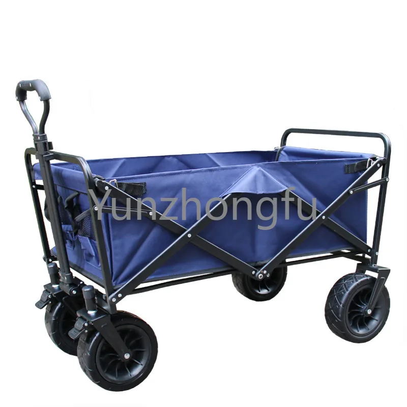 

Collapsible Folding Utility Cart Outdoor Garden Wagon Beach Cart Camping Shopping Sports Portable Wagon Picnic