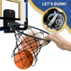 QDRAGON Indoor Basketball Hoop for Kids Door Room Basketball Hoop With LED Lights Basketball Toys for 3 4 5+Year Old Boys Girls 5
