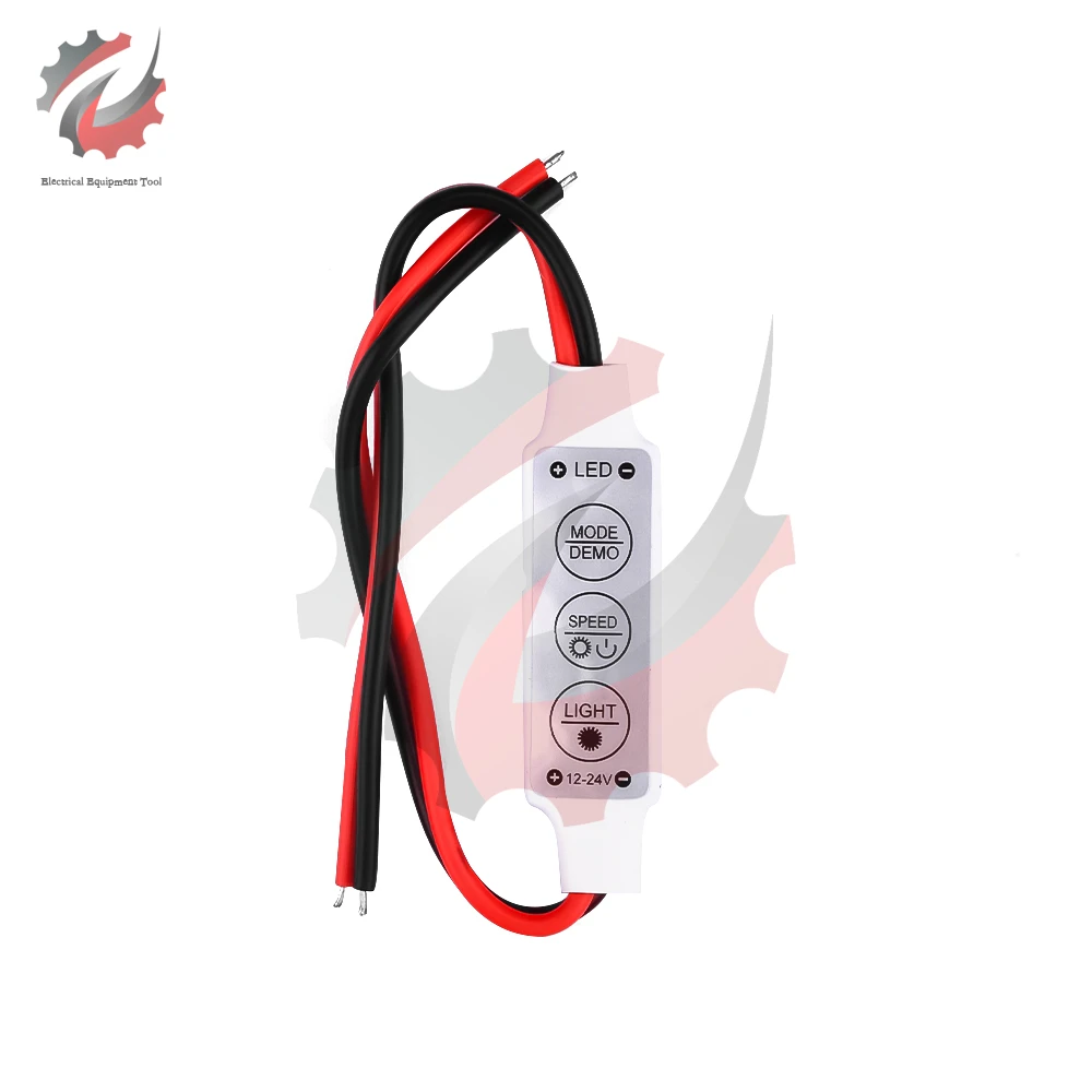 1 Pz Dc 12V 3 Canali Led Dimmer Controller Mini Dimmer Monocolore Per Led 3528 5050 5630 Strip Lamps Lighting