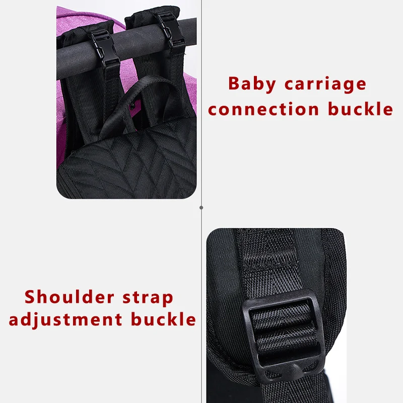 Diapers Bag Backpack Mummy Maternity Bag Black Large Capacity Baby Nappy Mom Backpacks Waterproof Travel Nursing Baby Bags