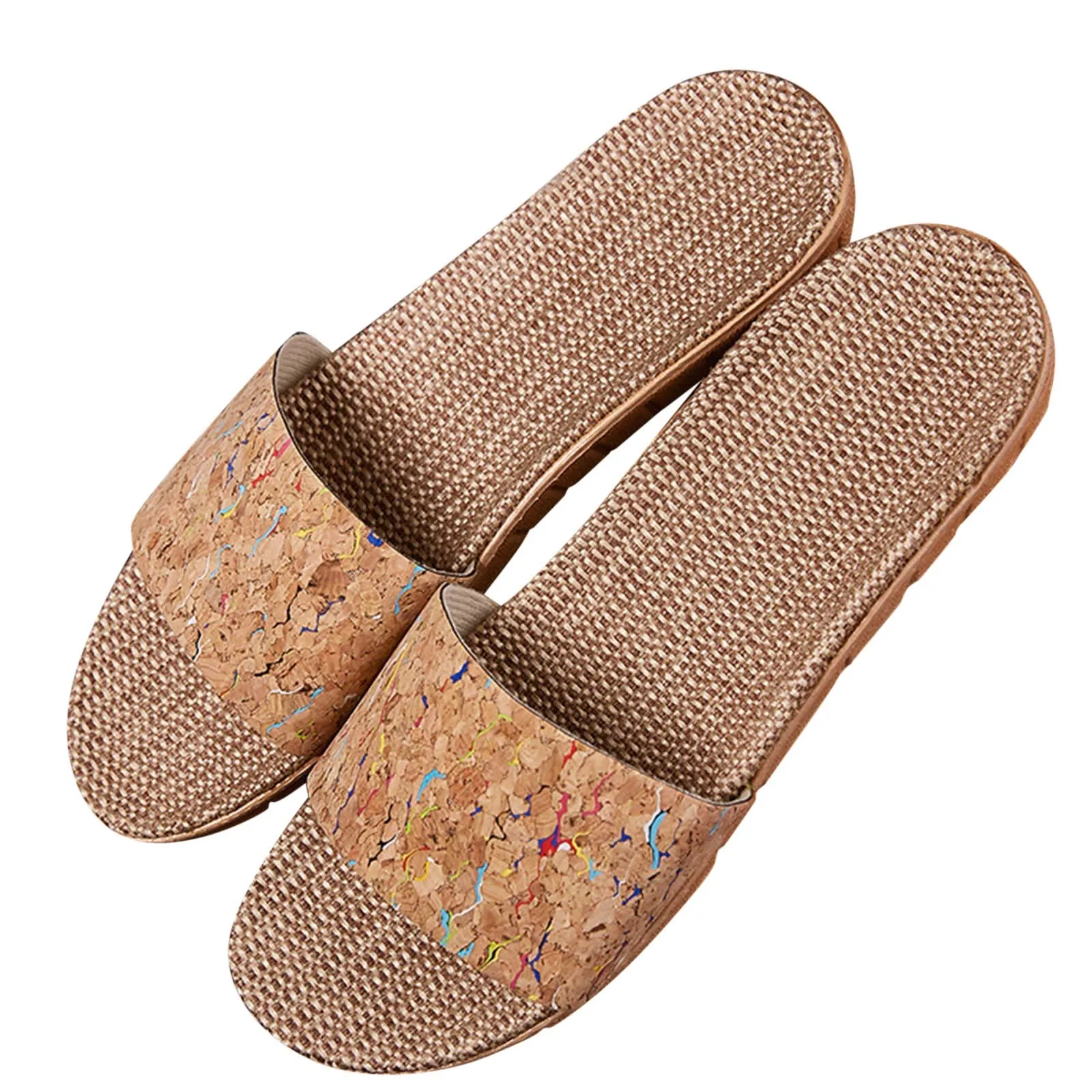 

Linen Weave Women Slippers Home Couple Indoor Slippers For Woman Keep Dry Summer Beach Sandals Shoes For Men women Free Shipping