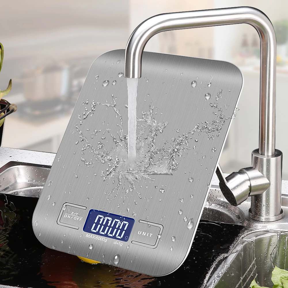 Bilancia Da Cucina 10Kg/5Kg/3Kg/500G Pesatura In Acciaio Inossidabile Per Dieta Alimentare Bilancia Postale Misurazione Lcd Precisione Elettronica