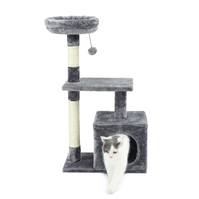 Small Cat Tree Tower Condo with Scratching Post 6