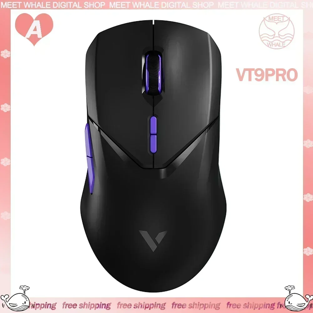 

Беспроводная Bluetooth-мышь Rapoo VT9pro PAW3395, легкая, двойной режим, с беспроводным зарядным устройством, офисные Игровые Мыши для ПК, ноутбука, подарки