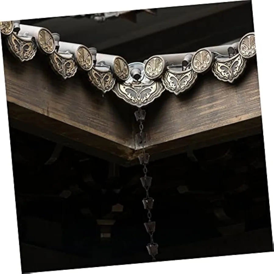 Garden Rain Chain Catcher Gutters Guttering Cup Bell Water Chain Decor Sprinklers Pool Raincoat Chains Windproof Chime Umbrella