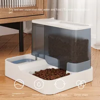Cat automatic feeder water dispenser large -capacity cat bowl integrated flowing water without wet mouth automatic water feeder 2