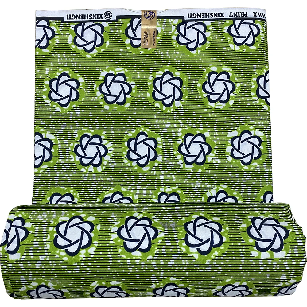 Elegant Polyester African Fabric Traditional African Ankara Batik Fabric Clothing Handmade DIY Dress Material