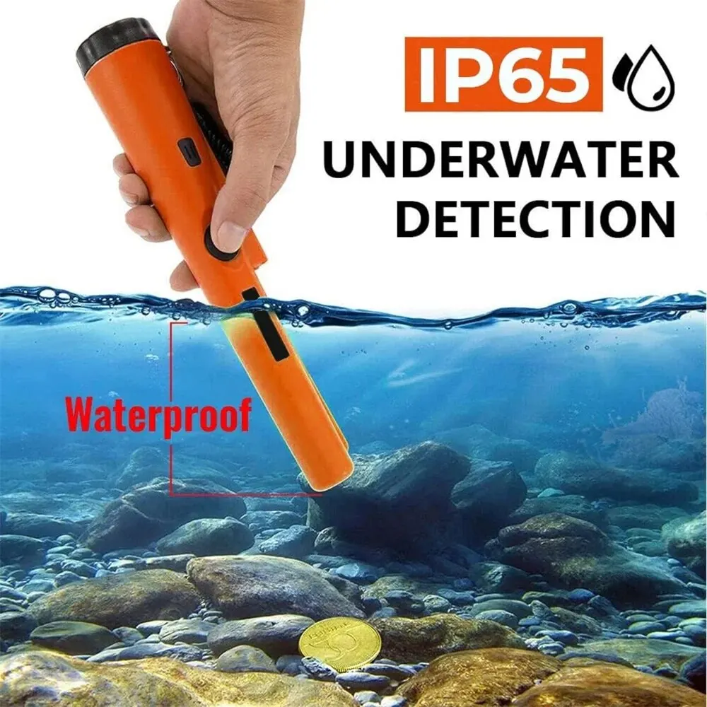 Metal Detector Pinpointer Waterproof Handheld Pin Pointer Wand Golden Treasure Hunting Unearthing Tool Accessories