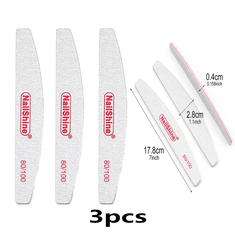 Half Moon Double Grinding File - 80/100/150/180/240 Grit