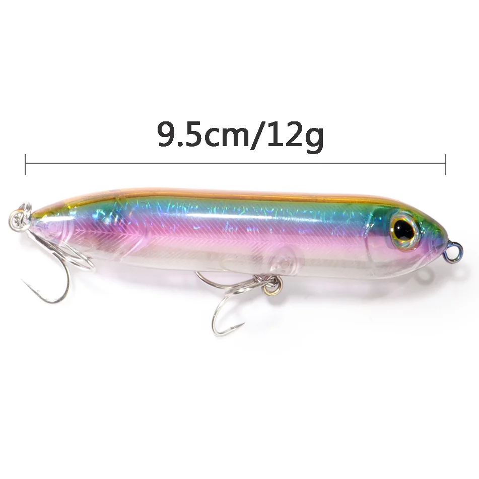 Floating Pencil Lure 12g 9.5cm Spook Fishing Topwater Walk The Dog