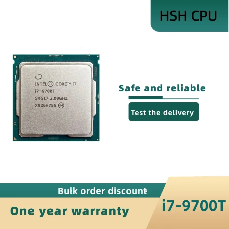 

Intel Core i7-9700T i7 9700T 2.0 GHz Eight-Core Eight-Thread CPU Processor 12M 35W PC Desktop LGA 1151
