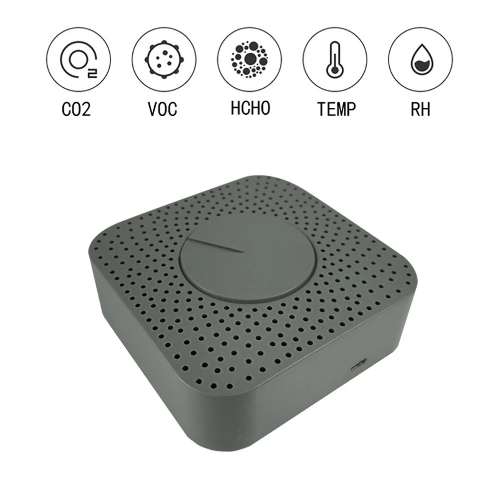 ZigBee Air box Tuya Smart formaldeide CO2 VOC temperatura e umidà sensore d'aria funzionale cinque in uno