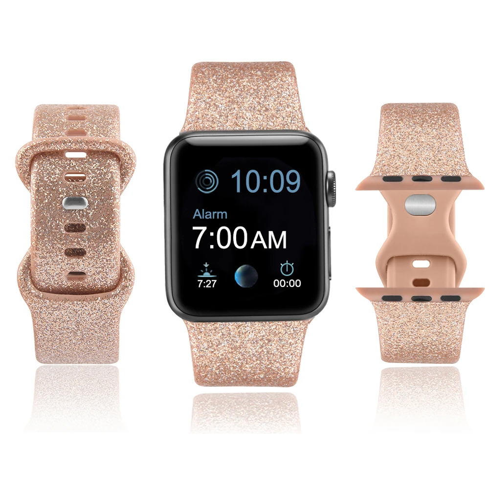 Ремешок силиконовый для Apple Watch 7 6 5 4 3 2 SE браслет умных часов iWatch 41 мм 45 42 38 44 40 |
