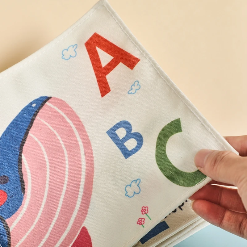 Baby Montessori Spielzeug Tier Tuch Sensorischen Buch Baby Cartoon Tier Erkenntnis Weiche Buch mit Spiegel Frühen Lernen Spielzeug – Detail 25