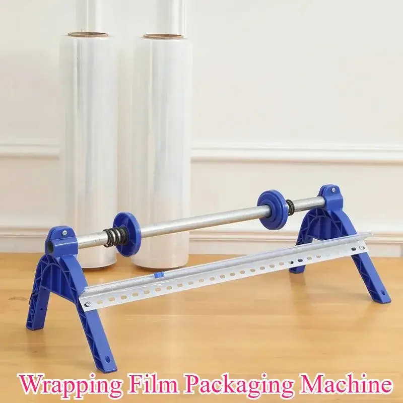 Wrapping Film Packaging Machine DTF Film Holder Packing Device With Cutter Cling Capsule Apparatus Cuttable Wall Mount Kit